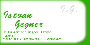 istvan gegner business card